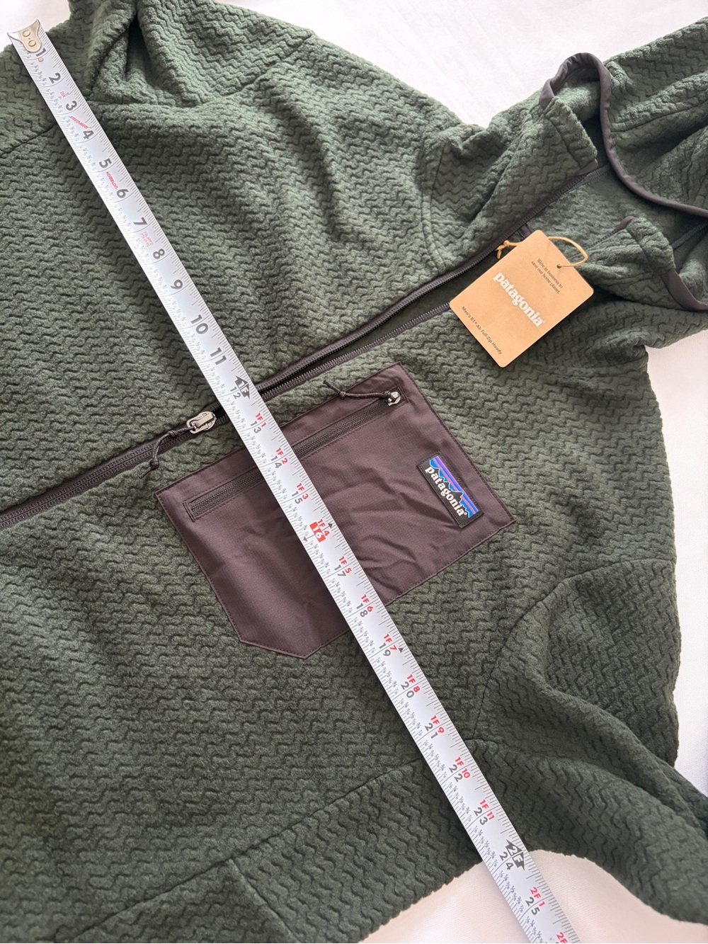 Patagonia R1 Air Full-Zip Hoody Men's Size L Old Growth Green - Picture 5 of 15